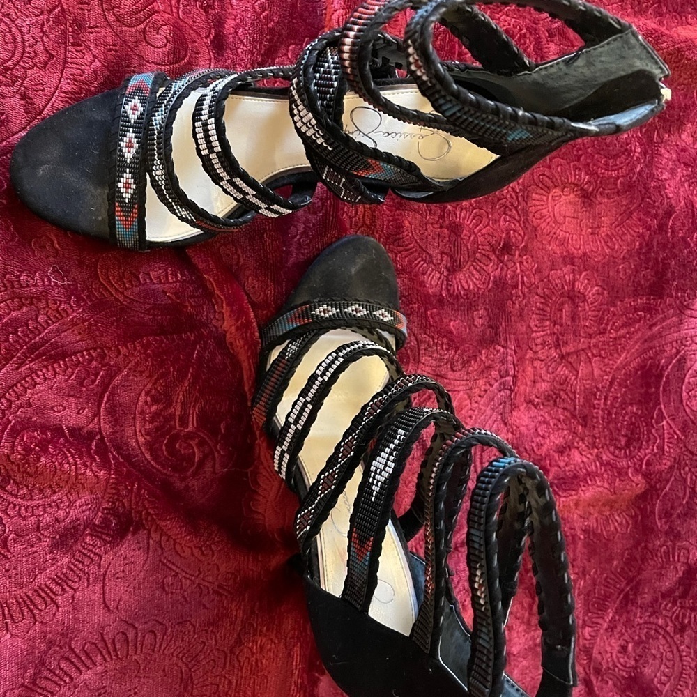 Jessica Simpson Tribal Heels